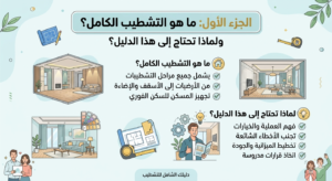 خطوات التشطيب من الألف إلى الياء قبل استلام منزلك
